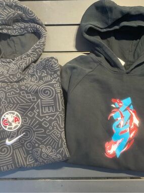 Nike Fleece Hoodie Bundle Featuring a Zion Z-3D and a Nike Club América hoodies